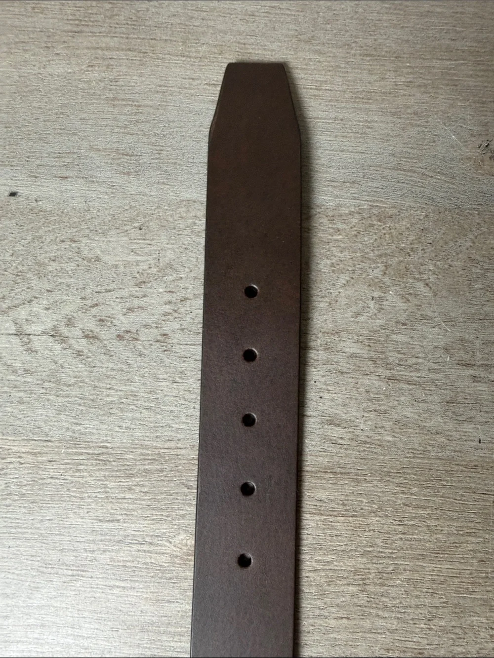 James Campbell Dark Brown Leather Men's Belt with Gunmetal Buckle